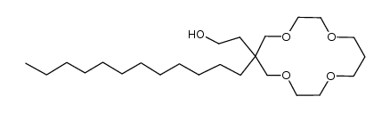 dodecyl-hydroxyethyl-14-crown-4结构式