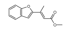 3-benzofuran-2-yl-but-2-enoic acid methyl ester结构式