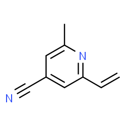 Isonicotinonitrile, 2-methyl-6-vinyl- (6CI) structure