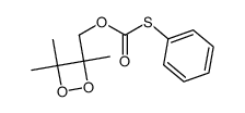 3,3,4-trimethyl-4-<<(phenylthio)carbonyloxy>methyl>-1,2-dioxetane结构式