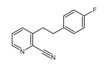 3-[2-(4-fluorophenyl)ethyl]pyridine-2-carbonitrile结构式