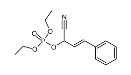 phosphoric acid 1-cyano-3-phenylallyl ester diethyl ester结构式