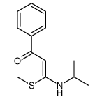 3-methylsulfanyl-1-phenyl-3-(propan-2-ylamino)prop-2-en-1-one Structure