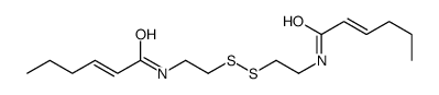 bis(2-(2-hexenoylamino)ethyl) disulfide结构式