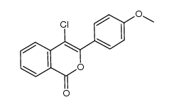 4-chloro-3-(4-(methoxy)phenyl)-1H-isochromen-1-one Structure