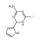 4-Amino-6-(1H-pyrrol-2-yl)-1,6-dihydro-1,3,5-triazine-2-thiol结构式