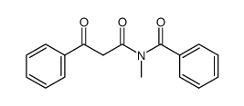 N-methyl-N-(3-oxo-3-phenylpropanoyl)benzamide结构式