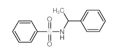 Benzenesulfonamide,N-(1-phenylethyl)-结构式