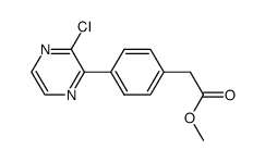 methyl [4-(3-chloropyrazin-2-yl)phenyl]acetate结构式