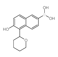 (6-HYDROXY-5-(TETRAHYDRO-2H-PYRAN-2-YL)NAPHTHALEN-2-YL)BORONIC ACID Structure