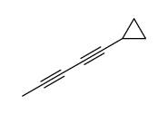 1-cyclopropylpenta-1,3-diyne Structure