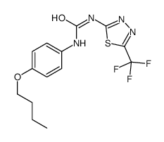 1-(4-butoxyphenyl)-3-[5-(trifluoromethyl)-1,3,4-thiadiazol-2-yl]urea Structure