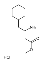 3-AMINO-4-CYCLOHEXYL-BUTYRIC ACID METHYL ESTER HYDROCHLORIDE结构式