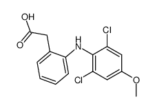 [2-(2,6-Dichloro-4-methoxyanilino)phenyl]acetic acid结构式