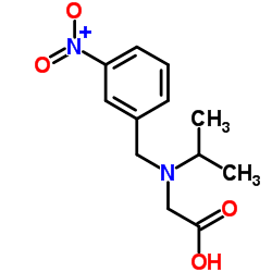 N-Isopropyl-N-(3-nitrobenzyl)glycine Structure