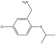 Benzenemethanamine, 5-chloro-2-[(1-methylethyl)thio]- Structure