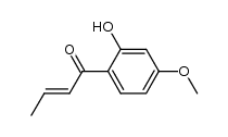 trans-1-(2-hydroxy-4-methoxyphenyl)-2-buten-1-one Structure