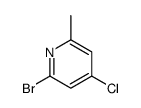 2-Bromo-4-chloro-6-methylpyridine结构式