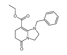 1-Benzyl-5-oxo-1,2,3,5,6,7-hexahydro-imidazo[1,2-a]pyridine-8-carboxylic acid ethyl ester Structure