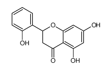 5,7-dihydroxy-2-(2-hydroxyphenyl)-2,3-dihydrochromen-4-one结构式