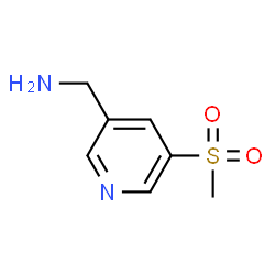 (5-(甲基磺酰基)吡啶-3-基)甲胺结构式