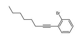 1-bromo-2-oct-1-yn-1-ylbenzene结构式