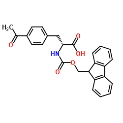 Fmoc-L-4-Acetylphe structure