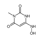 6-hydroxyamino-3-methyluracil结构式