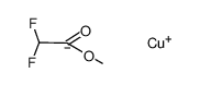 poly-{(methyl difluoroacetate)copper} Structure