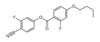 (4-cyano-3-fluorophenyl) 4-butoxy-2-fluorobenzoate Structure