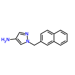 1-(2-Naphthylmethyl)-1H-pyrazol-4-amine Structure