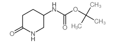 tert-Butyl (6-oxopiperidin-3-yl)carbamate structure