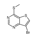 7-bromo-4-(methylsulfanyl)thieno[3,2-d]pyrimidine结构式