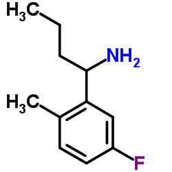 1-(5-Fluoro-2-methylphenyl)-1-butanamine结构式