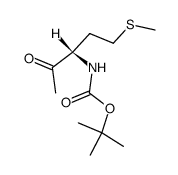 tert-butyl {(1S)-1-[2-(methylthio)ethyl]-2-oxopropyl}carbamate Structure