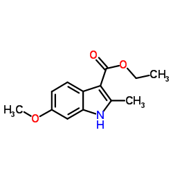 Ethyl 6-methoxy-2-methyl-1H-indole-3-carboxylate结构式