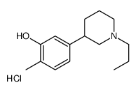 2-methyl-5-(1-propylpiperidin-3-yl)phenol,hydrochloride Structure