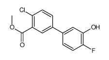 methyl 2-chloro-5-(4-fluoro-3-hydroxyphenyl)benzoate结构式