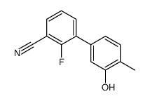 2-fluoro-3-(3-hydroxy-4-methylphenyl)benzonitrile Structure