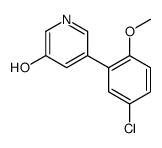 5-(5-chloro-2-methoxyphenyl)pyridin-3-ol结构式