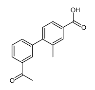 4-(3-acetylphenyl)-3-methylbenzoic acid结构式