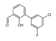 3-(3-chloro-5-fluorophenyl)-2-hydroxybenzaldehyde结构式