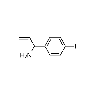 1-(4-碘苯基)丙-2-烯-1-胺结构式