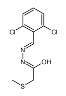 N-[(2,6-dichlorophenyl)methylideneamino]-2-methylsulfanylacetamide结构式