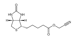 cyanomethyl biotinate Structure