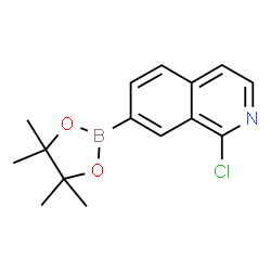 1-Chloro-7-(4,4,5,5-tetramethyl-1,3,2-dioxaborolan-2-yl)isoquinoline结构式