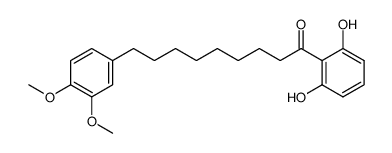 1-(2,6-Dihydroxyphenyl)-9-(3,4-dimethoxyphenyl)nonan-1-one Structure