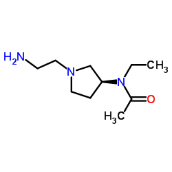 N-[(3S)-1-(2-Aminoethyl)-3-pyrrolidinyl]-N-ethylacetamide Structure