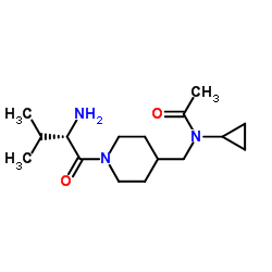 N-Cyclopropyl-N-{[1-(L-valyl)-4-piperidinyl]methyl}acetamide Structure