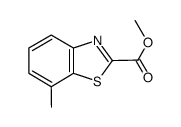 7-Methyl-Benzothiazole-2-Carboxylic Acid Methyl Ester结构式